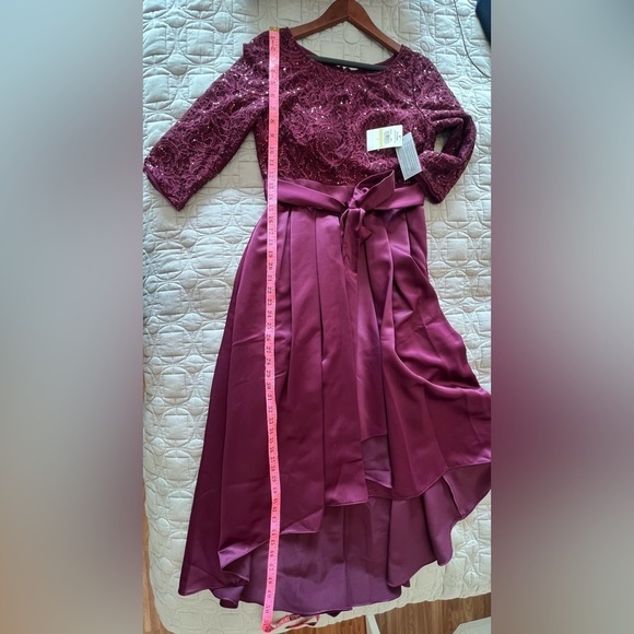 Alex Evenings Sequin Lace High-Low Cocktail Dress NWT - Picture 13 of 16